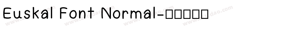 Euskal Font Normal字体转换